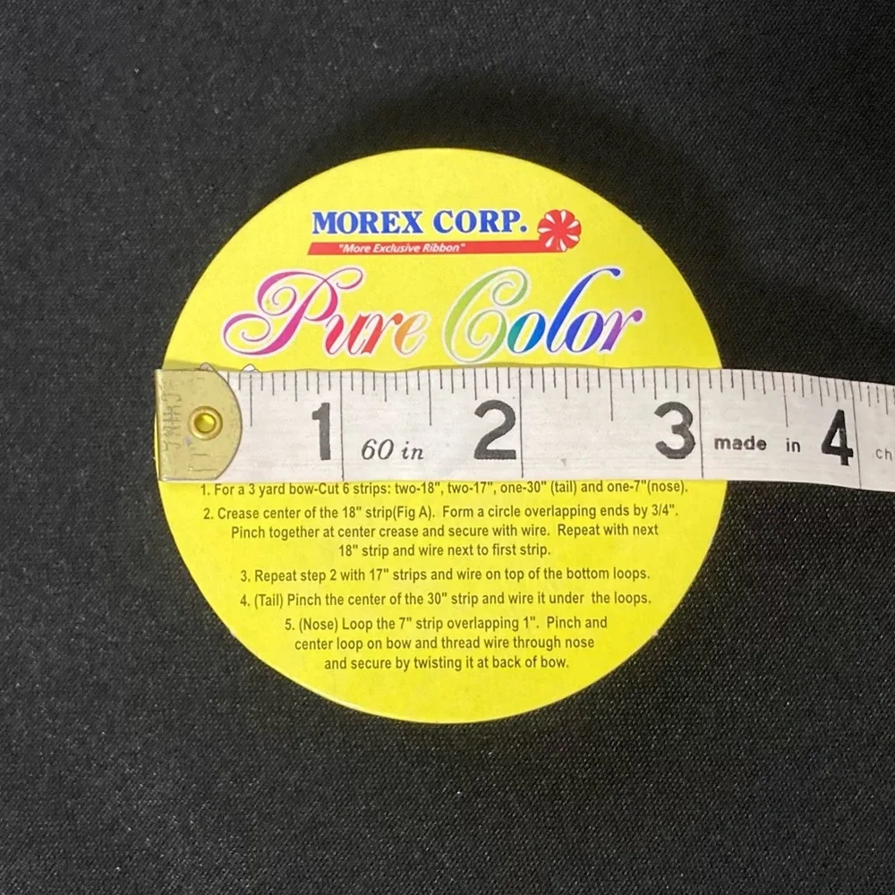 ⭐️ Pure Color Black White Polka Dotted Craft Ribbon 7/8” x 180”